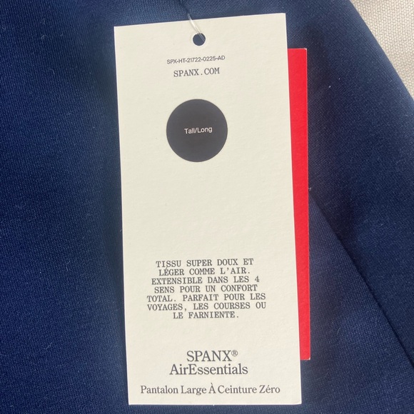 Spanx Timeless Navy Airessentials Smooth Front Wide Pants - Picture 5 of 8